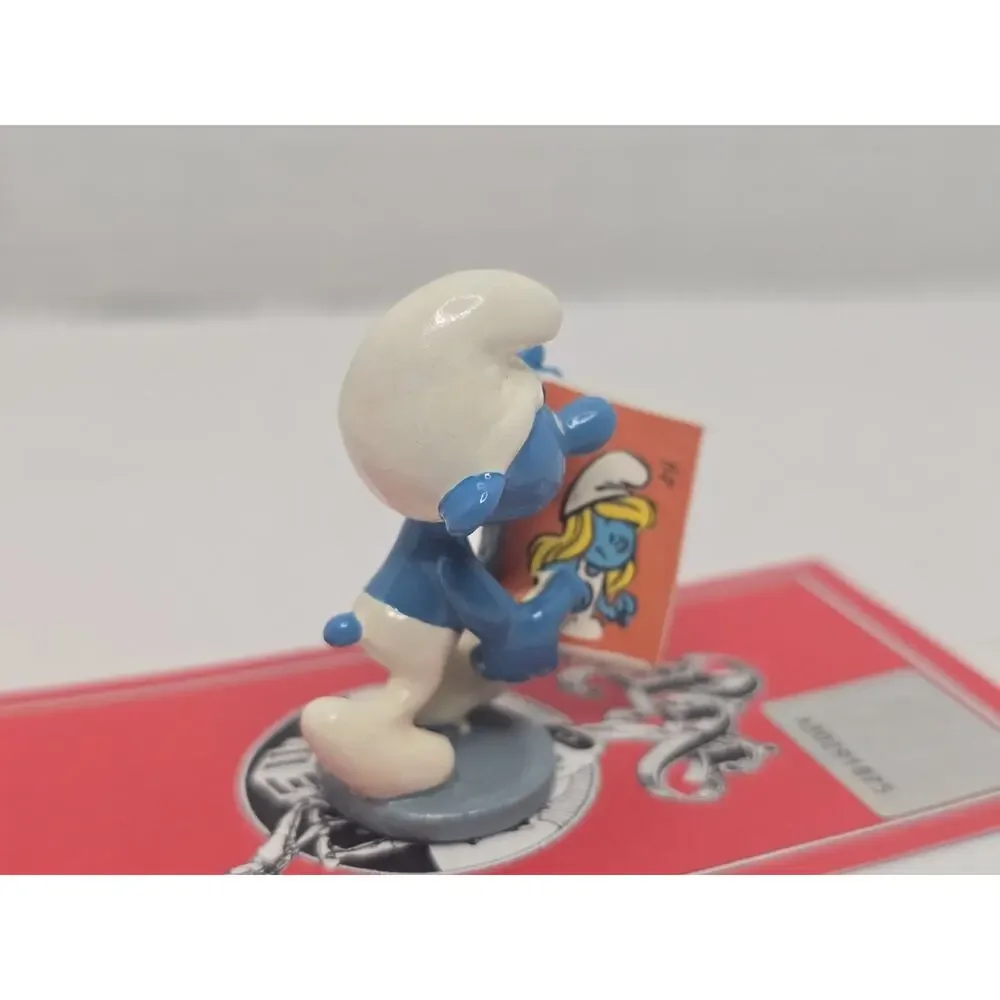Pixi Mini, Smurf with Picture Of Smurfette in Box with numbered COA from France